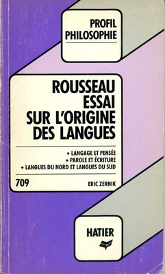 Couverture de Rousseau - Essai sur l'origine des langues (Grenoble)